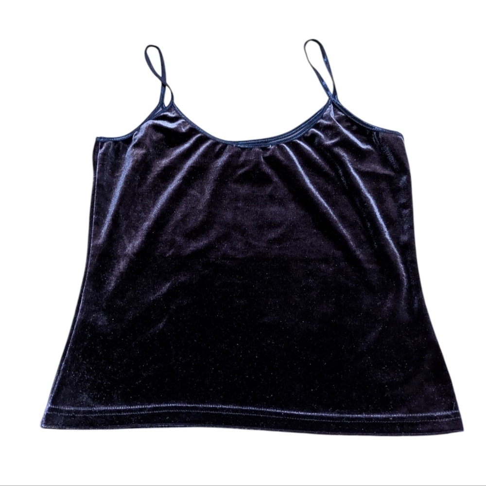 Vintage Velvet Express Tricot Tank 90s Y2k Grunge… - image 2